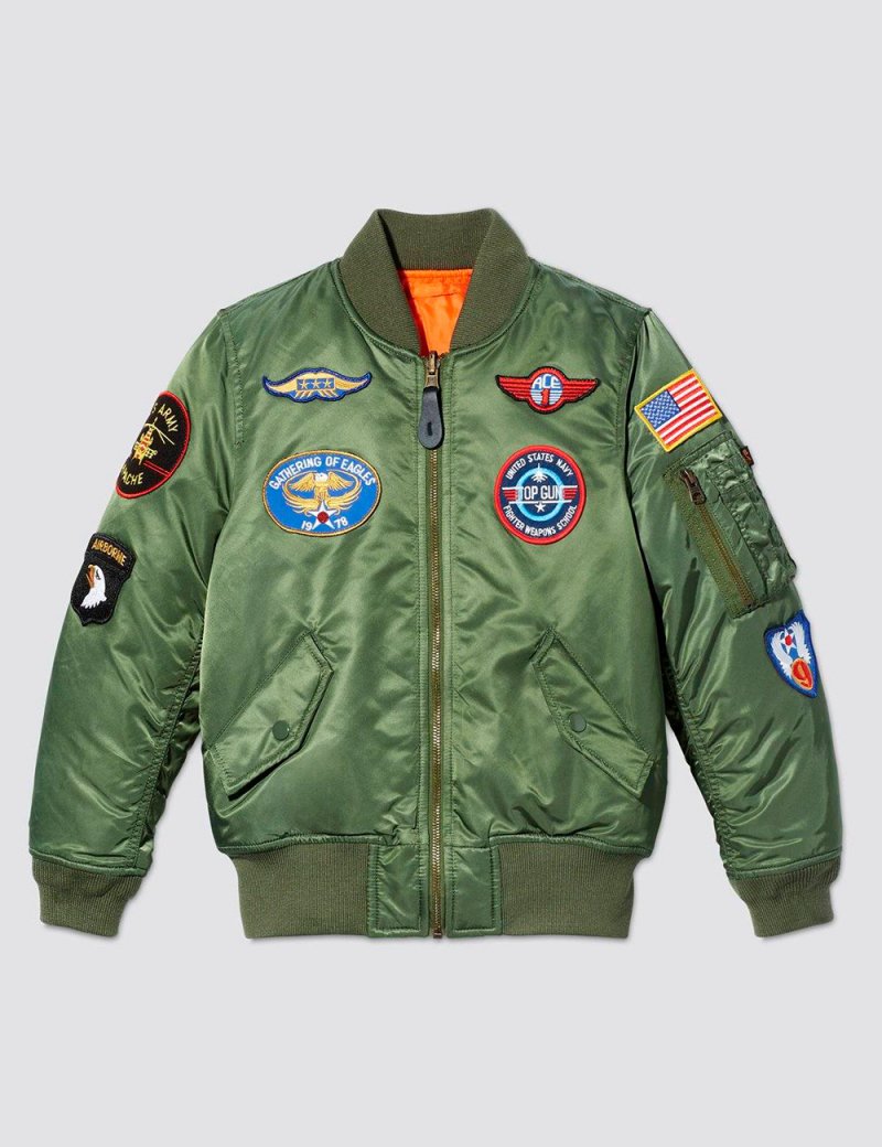 YOUTH MA-1 JACKET WITH PATCHES