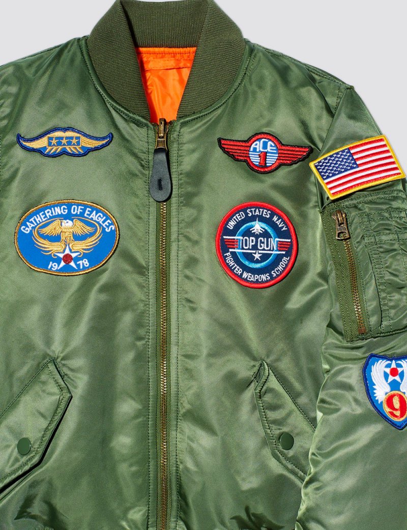 YOUTH MA-1 JACKET WITH PATCHES