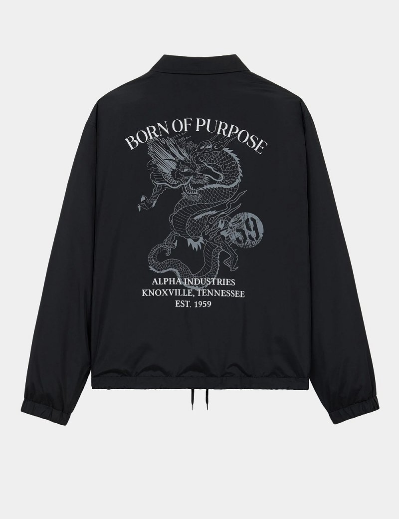 HAMPTON RELAXED FIT COACHES DRAGON JACKET