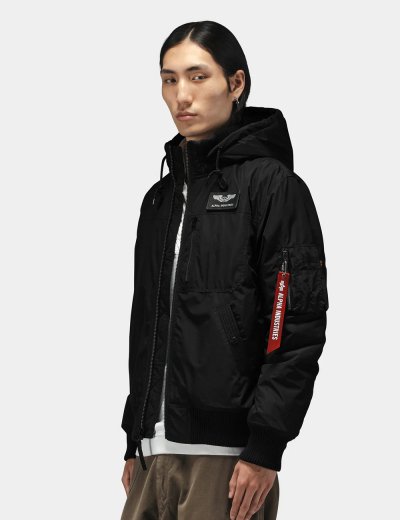 HOODED RIB FLIGHT JACKET HOODED RIB FLIGHT JACKET