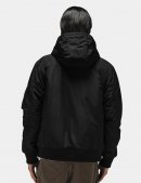 HOODED RIB FLIGHT JACKET