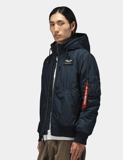HOODED RIB FLIGHT JACKET HOODED RIB FLIGHT JACKET