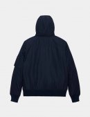 HOODED RIB FLIGHT JACKET