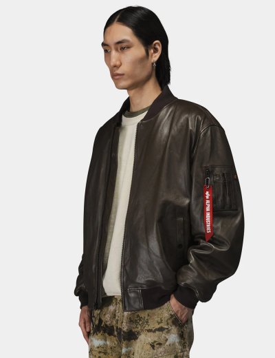 LEATHER MA-1 FLIGHT JACKET 