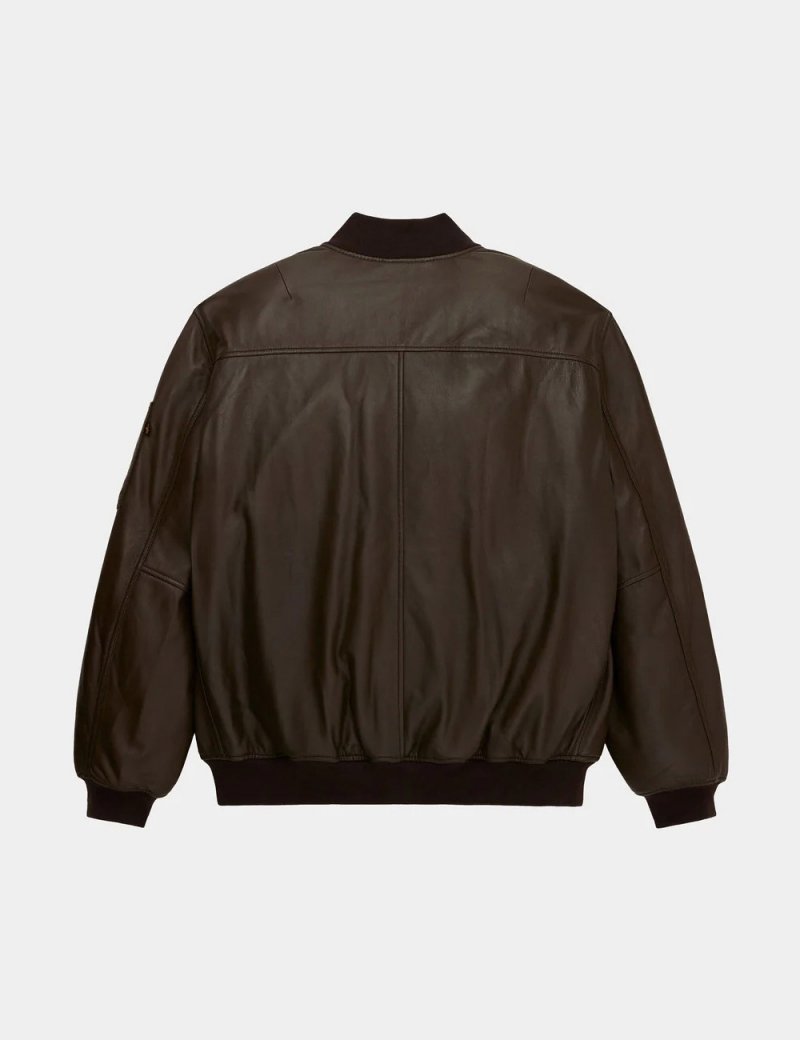 LEATHER MA-1 FLIGHT JACKET LEATHER MA-1 FLIGHT JACKET