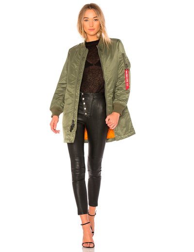 MA-1 LONG BOMBER JACKET W MA-1 LONG BOMBER JACKET W