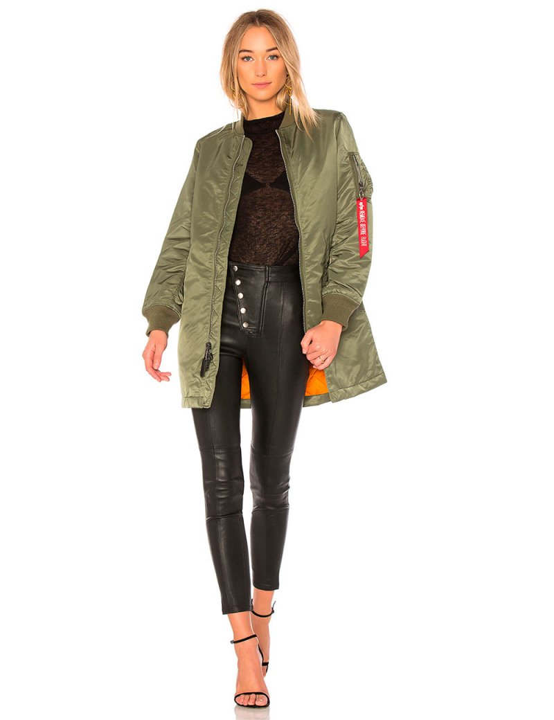 MA-1 LONG BOMBER JACKET W