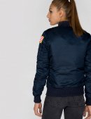 NASA MA-1 BOMBER JACKET W / Replica blue NASA MA-1 BOMBER JACKET W / Replica blue