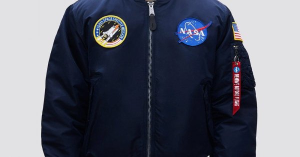 NASA MA-1 BOMBER JACKET Alpha Industries™ цвет Replica blue