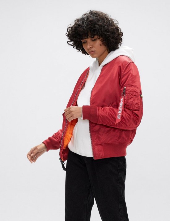 MA-1 BOMBER JACKET W / Commander Red