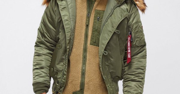 N-2B SHORT WAIST PARKA Alpha Industries Цвет Sage Green, Куртка