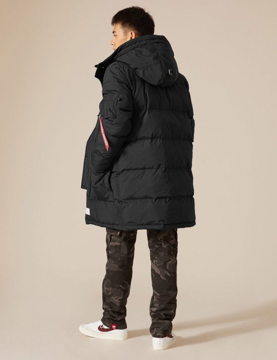 N-3B QUILTED PARKA / Black
