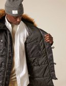 Зимняя куртка PARKA N-3B SLIM FIT / Black Woodland Camo