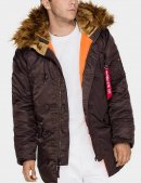 Зимняя куртка PARKA N-3B SLIM FIT / Deep brown