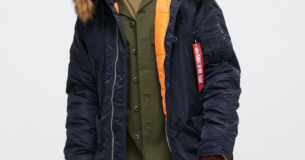 N-3B SLIM FIT PARKA Alpha Industries™ Цвет Replica blue