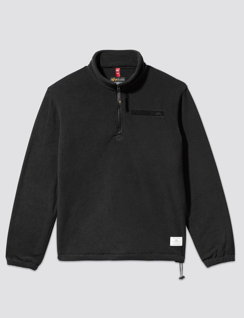 QUARTER ZIP FLEECE PULLOVER W