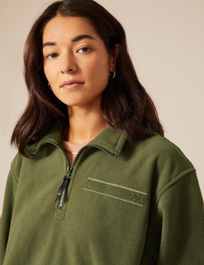 QUARTER ZIP FLEECE PULLOVER W QUARTER ZIP FLEECE PULLOVER W