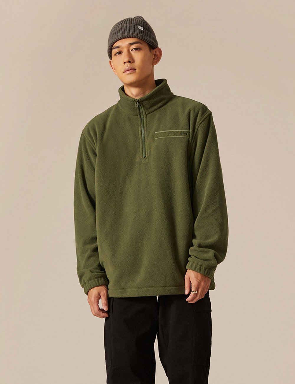QUARTER ZIP FLEECE Alpha Industries™ Толстовка флисовая темно