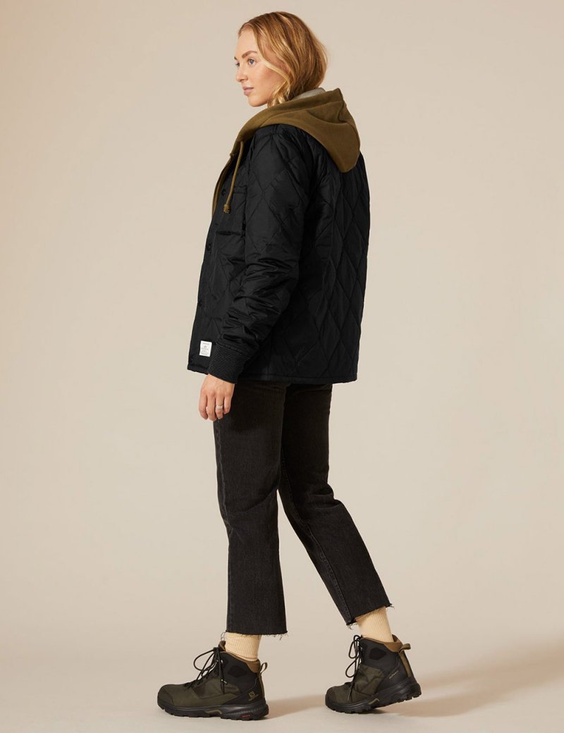 QUILTED UTILITY JACKET W