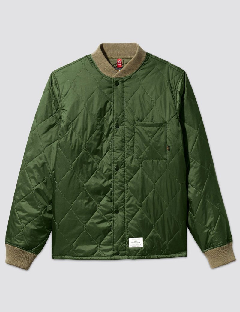 QUILTED UTILITY JACKET W