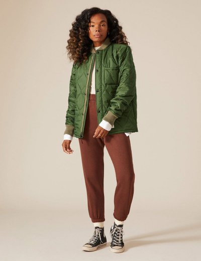 QUILTED UTILITY JACKET W QUILTED UTILITY JACKET W