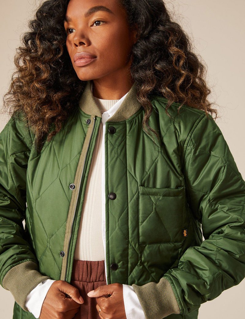 QUILTED UTILITY JACKET W