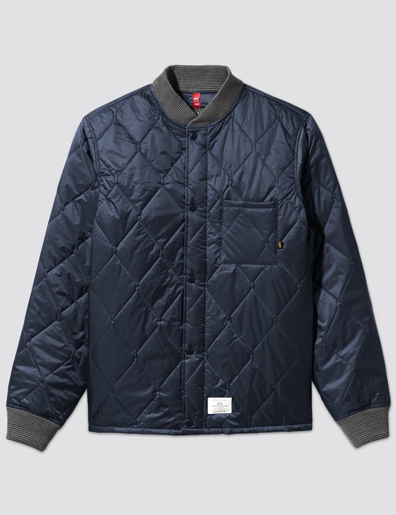 QUILTED UTILITY JACKET W