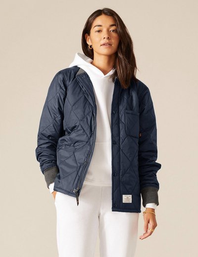 QUILTED UTILITY JACKET W / Replica Blue