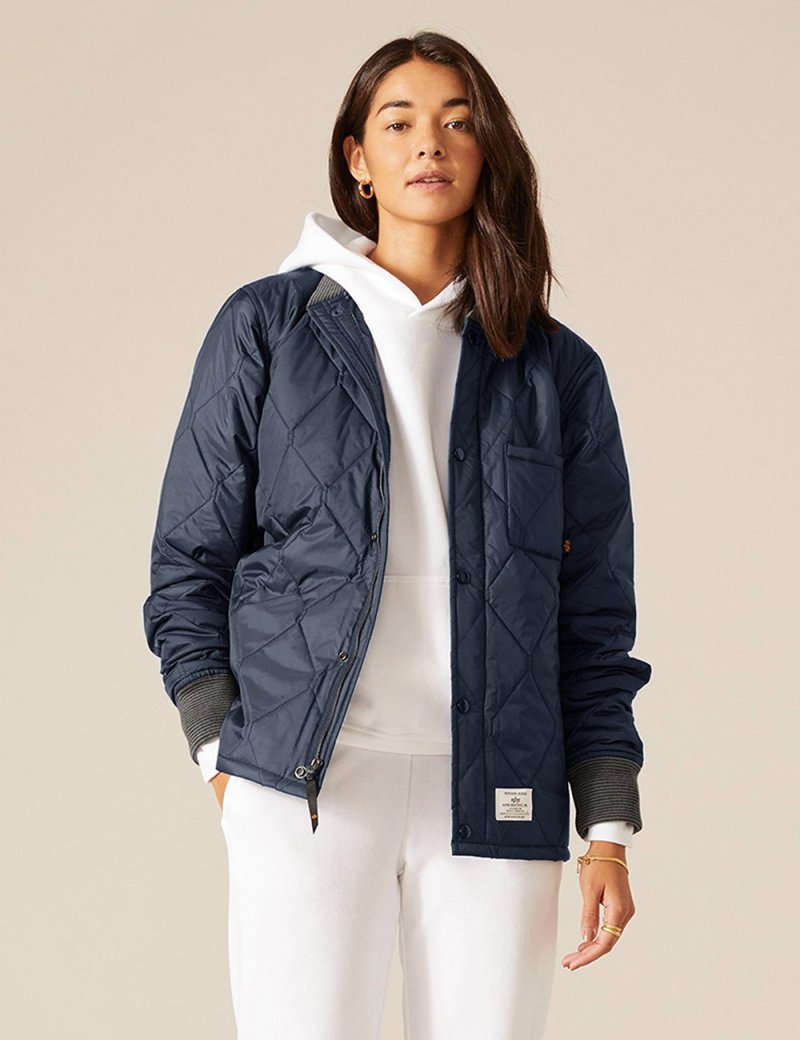 QUILTED UTILITY JACKET W