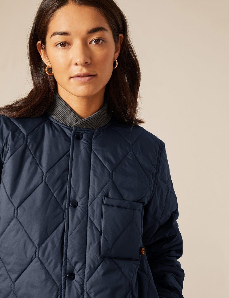 QUILTED UTILITY JACKET W