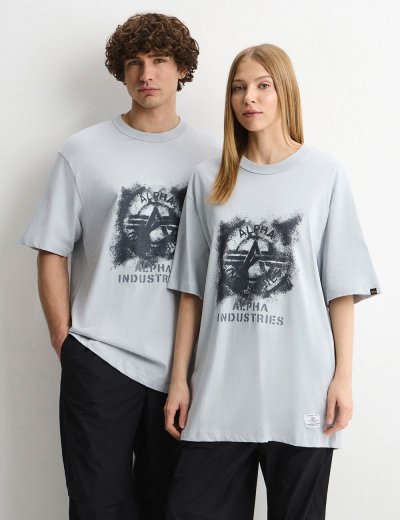 RELAXED FADED PRINT TEE 