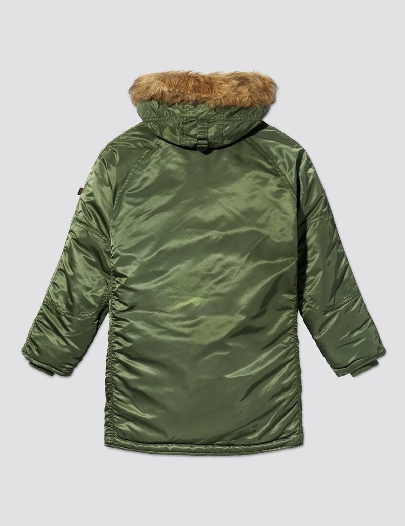 YOUTH N-3B PARKA / Sage-green