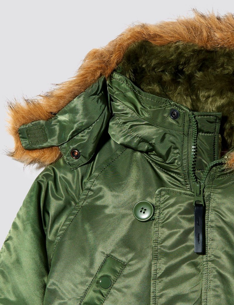 YOUTH N-3B PARKA / Sage-green