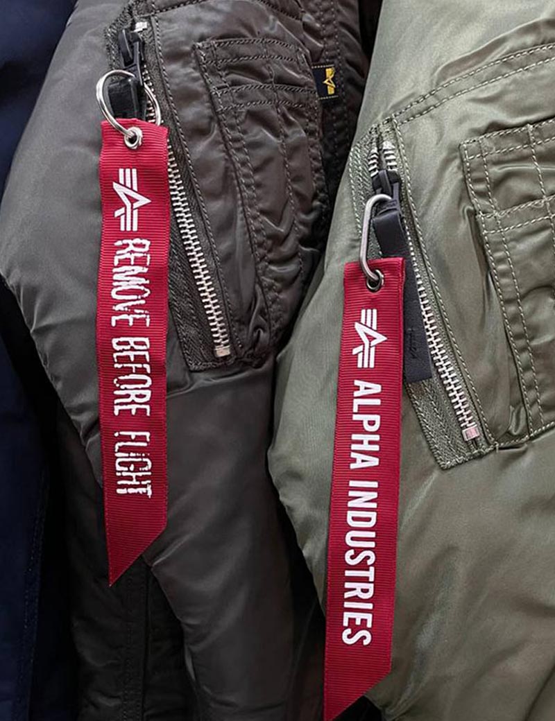 REMOVE BEFORE FLIGHT Лента ремувка Alpha Industries Лента брелок